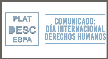 comunicado_platforma_desc Día Internacional Derechos Humanos