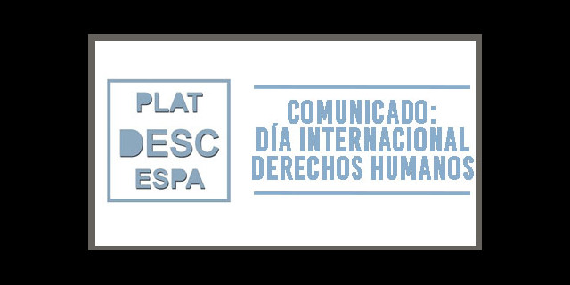 comunicado_platforma_desc Día Internacional Derechos Humanos